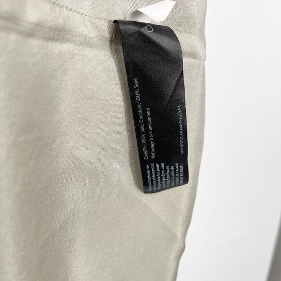 Eileen Fisher Cobblestone Bateau Neck Oxidized Print Silk Shift Dress Medium - Picture 4 of 7